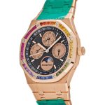 Audemars Piguet Royal Oak Perpetual Calendar 26614OR.YY.1220OR.01 Rose Gold Rainbow Bezel Black Dial Limited Edition - Image 2