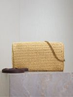 Saint Laurent kate 99 tassel in raffia - Image 8