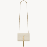 Saint Laurent KATE SMALL TASSEL IN CROCODILE-EMBOSSED LEATHER