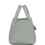 Hermès Picotin Lock 18 Gris Pantin Clemence Gold Hardware - Image 4