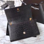 Saint Laurent Medium Kate Tassel Chain Bag In Black Crocodile Em - Image 11
