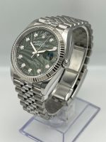 Rolex Datejust 36 126234 White Gold Stainless Steel Palm Motif Diamond Dial Jubilee (2023) - Image 3