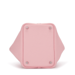Hermès Rose Sakura Clemence Picotin 18 Palladium Hardware - Image 6