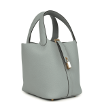 Hermès Picotin Lock 18 Gris Pantin Clemence Gold Hardware - Image 5