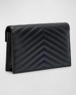 Saint Laurent Small YSL Wallet on Chain in Quilted Leather - Image 6