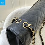 CHANEL Classic Maxi Handbag GRAINED CALFSKIN & GOLD METAL - Image 8