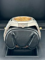 Audemars Piguet Royal Oak 15407ST.OO.1220ST.02 Double Balance Wheel  Stainless Steel Openworked Pink Gold-Toned Dial 41mm - Image 4