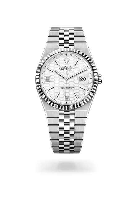 Rolex Land-Dweller Oyster, 40 mm, Oystersteel and white gold M127334
