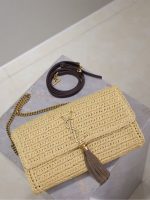 Saint Laurent kate 99 tassel in raffia - Image 9
