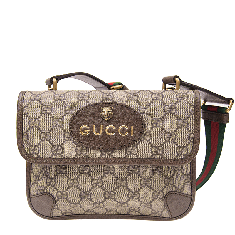e52157a30aec2d5fc116a113b62437d9.png Gucci Supreme Small Neo Vintage Messenger Bag - Image 1