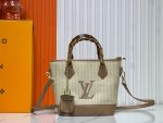 Louis Vuitton Raffia Petit Bucket Tote