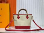 Louis Vuitton Raffia Petit Bucket Tote - Image 3