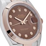 Rolex Datejust 41 126301 Rose Gold Stainless Steel Chocolate Diamond Dial (2023) - Image 5