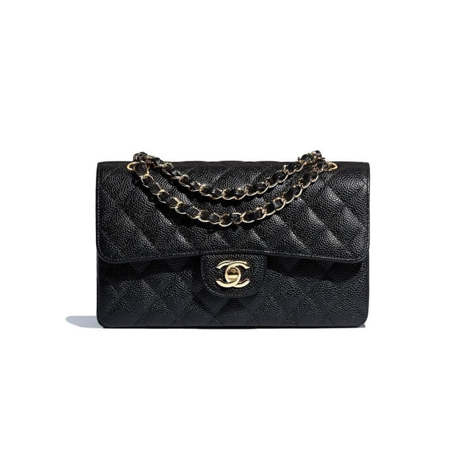 grEfHPIh-1-767-937x937-1.jpg CHANEL SMALL CLASSIC HANDBAG Grained Calfskin & Gold Metal (top quality) - Image 1