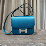 Hermès Bleu Izmir Constance 18 Epsom Palladium Hardware - Image 2