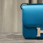 Hermès Bleu Izmir Constance 18 Epsom Palladium Hardware - Image 7