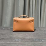 Hermès Gold Kelly Pochette Clutch Swift Gold Hardware - Image 7
