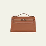 Hermès Gold Kelly Pochette Clutch Swift Gold Hardware