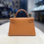 Hermès Gold Mini Kelly Sellier 20 Epsom Palladium Hardware - Image 3