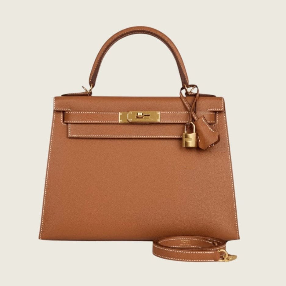 hermes-kelly-ii-28-sellier-epsom-leather-37-gold-ghw-hermes-1146592354.jpg Hermès Kelly 28 Gold Epsom Gold Hardware - Image 1