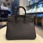 Hermès Noir Birkin 25 Togo Gold Hardware - Image 3