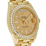 Rolex Day-Date 40 228348RBR Yellow Gold Diamond Bezel Champagne Diamond Dial - Image 3