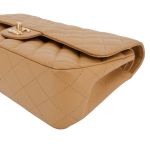 CHANEL Dark Beige Caviar Medium Classic Double Flap Bag - Image 5