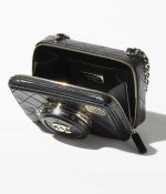 CHANEL CAMERA BAG Lambskin Black - Image 4