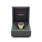 Audemars Piguet Royal Oak 15412BA.YG.1224BA.01 Rainbow Baguette Frosted Yellow Gold Double Balance Wheel - Image 7