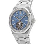 Audemars Piguet Royal Oak 26535PT.ZZ.1220PT.01 Selfwinding Flying Tourbillon Platinum Light Blue Dial - Image 3