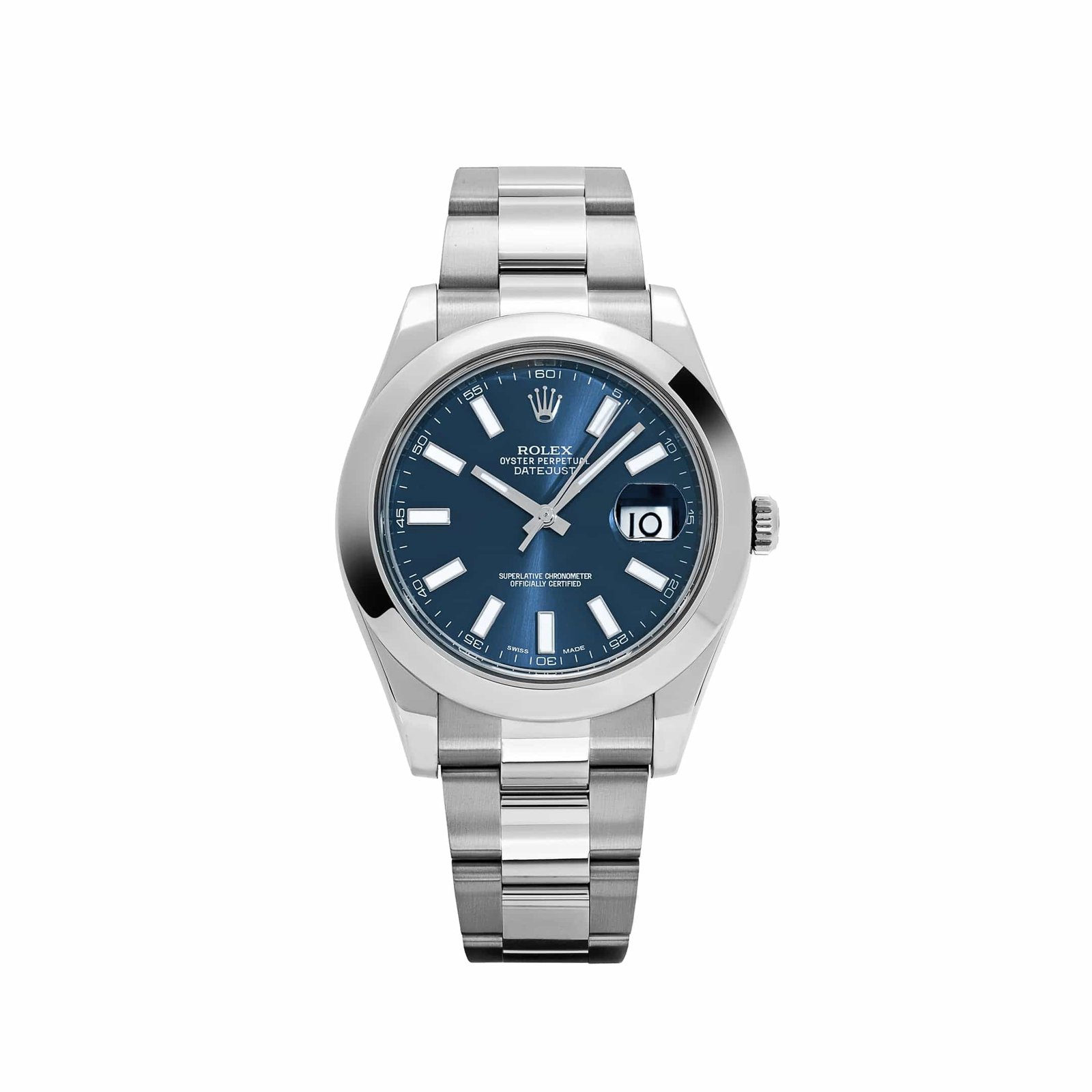 rolex-datejust-116300-stainless-steel-blue-dial-oyster-2014-rolex-1159851035.jpg Rolex Datejust 41 116300 Stainless Steel Blue Dial Oyster - Image 1