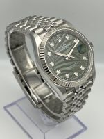 Rolex Datejust 36 126234 White Gold Stainless Steel Palm Motif Diamond Dial Jubilee (2023) - Image 4