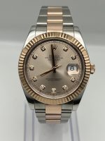 Rolex Datejust 41 126331 Rose Gold Stainless Steel Sundust Diamond Dial (2022) - Image 5