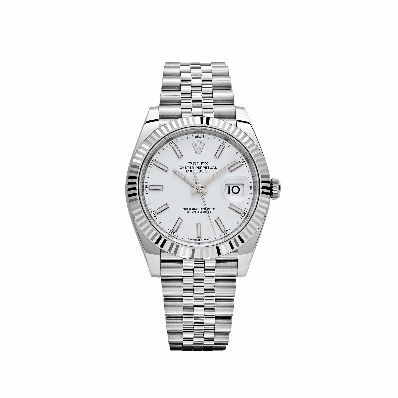 rolex-datejust-126334-stainless-steel-white-dial-jubilee-2024-rolex-43749147082996.jpg Rolex Datejust 41 126334 Stainless Steel White Dial Jubilee (2024) - Image 1