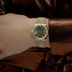 Rolex Datejust 31 278273 ‘Ladies’ Yellow Gold Stainless Steel Green Dial (2023) - Image 2