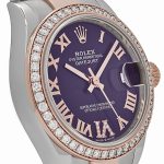 Rolex Datejust 31 278381RBR ‘Ladies’ Stainless Steel Rose Gold Aubergine Purple Dial Diamond Bezel Oyster (2022) - Image 5