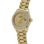 Rolex Datejust 28 279138RBR ‘Ladies’ Yellow Gold Champagne Diamond Dial President - Image 3