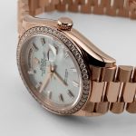 Rolex Day-Date 36 128345RBR Rose Gold Mother of Pearl Diamond Bezel (2025) - Image 3