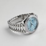 Rolex Day-Date 40 228396TBR Platinum Diamond Bezel Ice Blue Diamond Dial (2017) - Image 7
