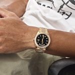 Rolex Day-Date 40 228398TBR Yellow Gold Onyx Baguette Diamond Dial Baguette Bezel (2023) - Image 2