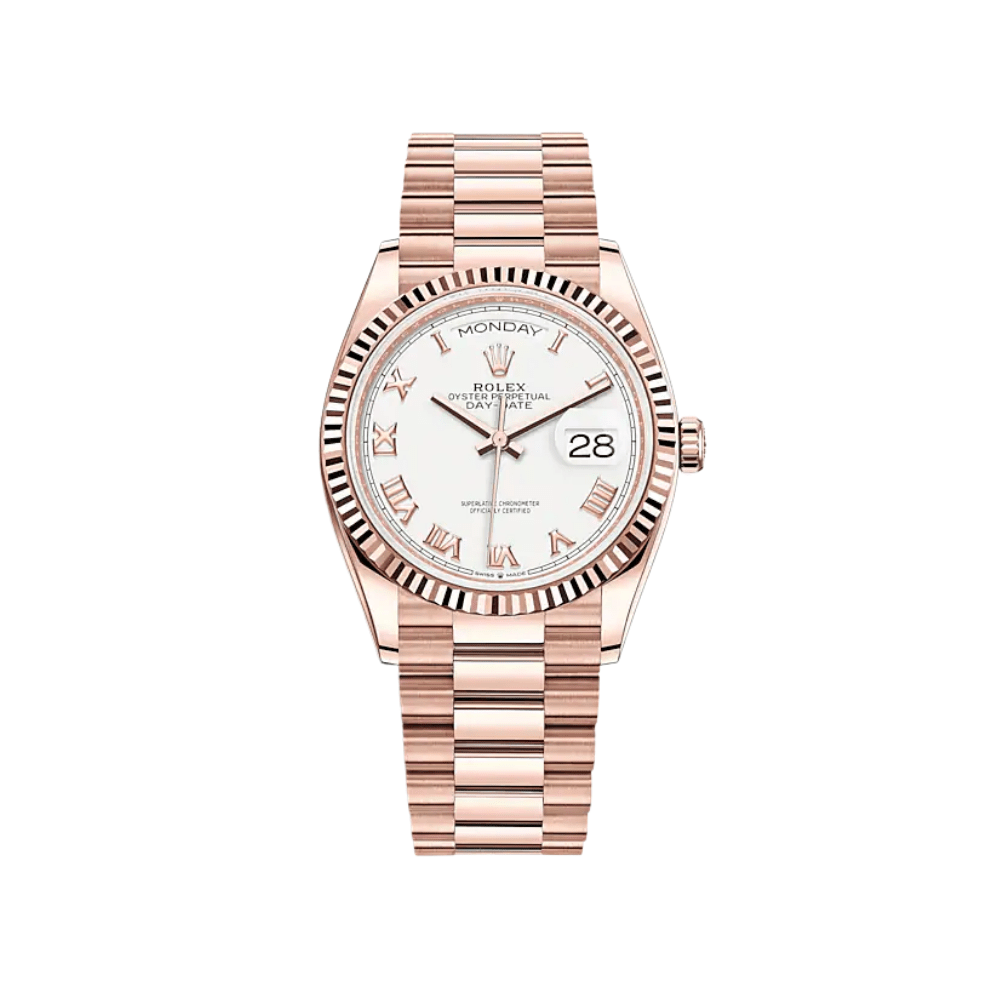 rolex-day-date-36-rose-gold-white-dial-128235-rolex-40267368595700.png Rolex Day-Date 36 128235 Rose Gold White Dial - Image 1