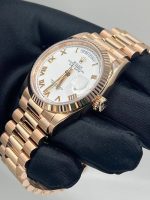 Rolex Day-Date 36 128235 Rose Gold White Dial - Image 5