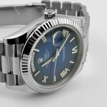 Rolex Day-Date 40 228239 White Gold Blue Ombre Roman Numeral Dial (2024) - Image 4