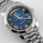Rolex Day-Date 40 228239 White Gold Blue Ombre Roman Numeral Dial (2024) - Image 2
