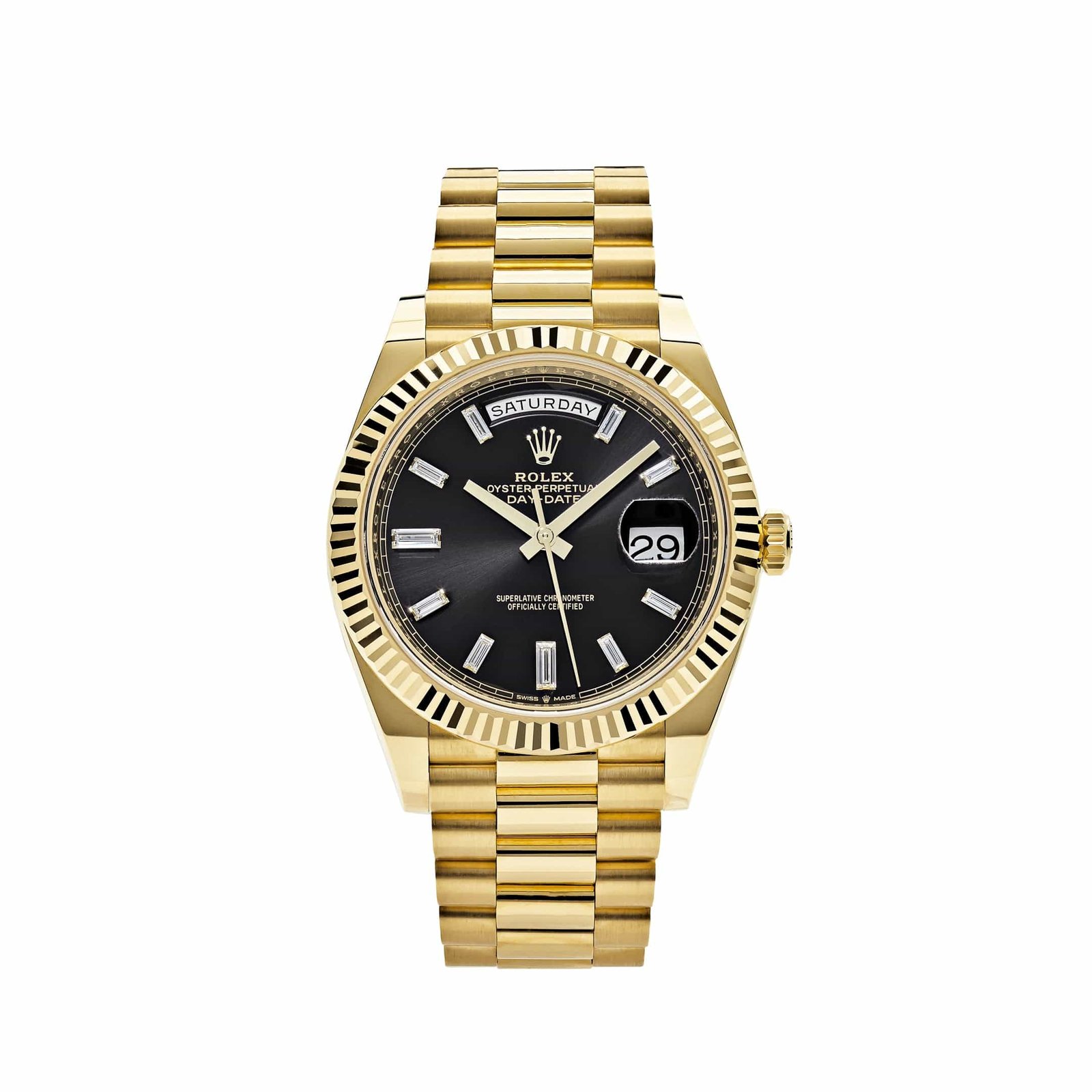 rolex-day-date-40-yellow-gold-black-diamond-dial-228238-rolex-40269353582836.jpg Rolex Day-Date 40 228238 Yellow Gold Black Baguette Diamond Dial (2022) - Image 1