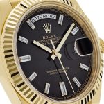 Rolex Day-Date 40 228238 Yellow Gold Black Baguette Diamond Dial (2022) - Image 5