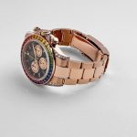 Rolex Daytona 116595RBOW ‘Rainbow’ Rose Gold Black Dial Sapphire Bezel (2022) - Image 4