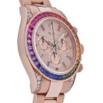 Rolex Daytona 116595RBOW ‘Rainbow’ Rose Gold Pave Diamond Dial Sapphire Bezel (2022) - Image 3