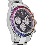 Rolex Daytona 116599RBOW ‘Rainbow’ White Gold Black Dial Sapphire Bezel - Image 4