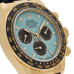 Rolex Daytona 126518LN Yellow Gold Turquoise Dial Oysterflex - Image 5